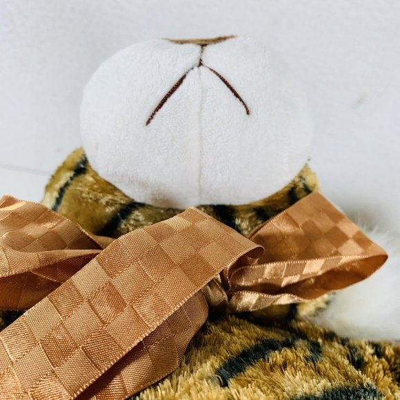 VTG Kellytoy Tiger Orange Striped Stuffed Animal 21” Plush Bow Tie Cuddle Toy - Picture 12 of 13
